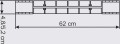 Peron z zadaszeniem L = 620 mm, skala H0, Vollmer 43532