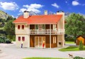 Dom dwurodzinny, skala TT, Vollmer 49360