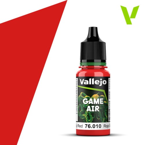 Farba akrylowa Game Air Bloody Red 18 ml, Vallejo 76010