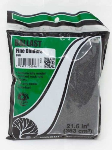Szuter drobny popiół torebka 353 cm3, Woodland Scenics B76