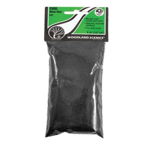Pył węglowy torebka 176 cm3, Woodland Scenics B92
