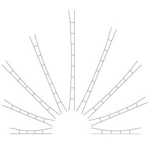 Sieć trakcyjna 240-270 mm 3 szt., H0, Viessmann 4154