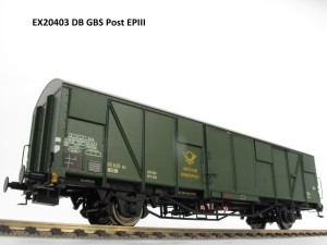 Wagon kryty Post2ss-t/13 Glmmehs 61, DBP, Ep. III, skala H0, Exact-train EX20403