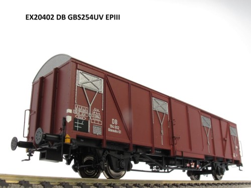Wagon kryty Glmmehs 61 uv, DB, Ep. III, skala H0, Exact-train EX20402