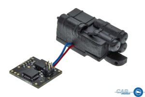 Zestaw dźwiękowy do ciężarówki MB z okrągłą kabiną, czarny, skala H0, Viessmann 8453