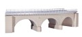 Wiadukt kamienny 1 torowy na łuku R1 360 mm, skala H0, Kibri 39722