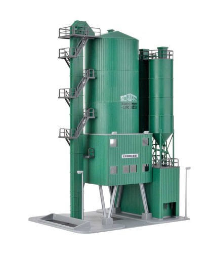 Zakład produkcji betonu SchwarzBau, skala H0, Kibri 39930