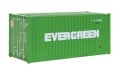 Kontener 20' EVERGREEN, ep. V, skala H0, Faller 180821