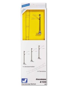 Zestaw sieci trakcyjnej nad owal 112 x 76 cm, H0, Viessmann 4100