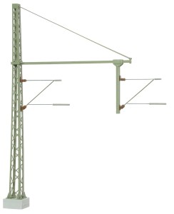 Pół bramka trakcyjna nad 2 tory,  skala TT, Viessmann 4260