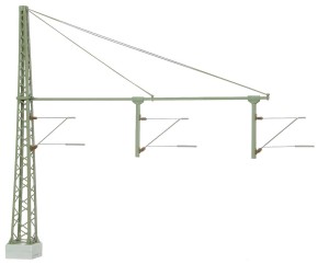 Pół bramka trakcyjna nad 3 tory, skala TT, Viessmann 4261