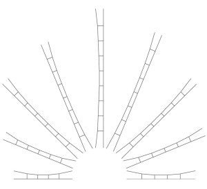 Sieć trakcyjna uniwersalna  196 - 218 mm 5 szt., skala TT, Viessmann 4255