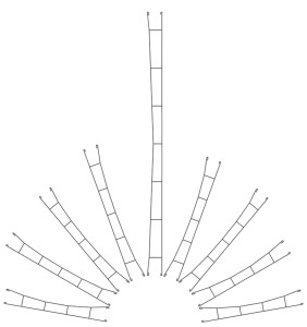 Sieć trakcyjna 122 mm - 5 szt. z oczkami, skala TT, Viessmann 4230