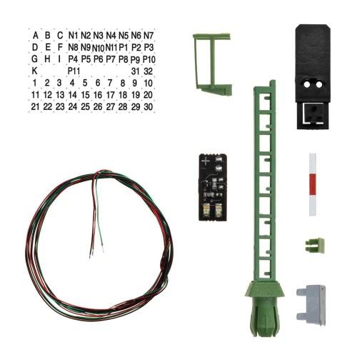 Semafor świetlny 2 komorowy do montażu, skala TT, Viessmann 7731