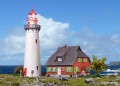 Latarnia morska Hiddensee z budynkiem gospodarczym, skala H0, Kibri 39153