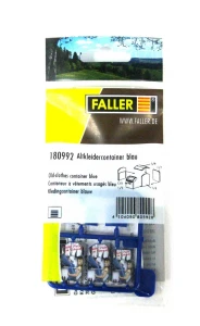 Kontener na starą odzież - niebieski, skala H0, Faller 180992
