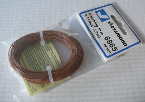 10 m przewodu 0,14 mm2 brązowy, Viessmann 6865