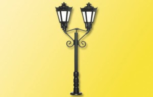 Latarnia parkowa 2 ramienna, czarna, skala H0, Viessmann 6073