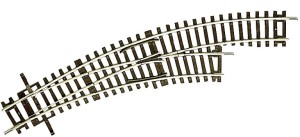 Rozjazd łukowy prawy R2/R3 - ręczny, H0, Roco 42465