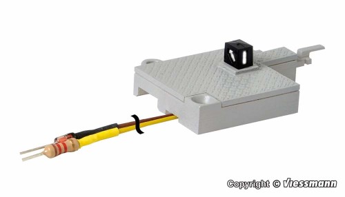 Latarnia zwrotnicowa oświetlona z adapterem do napędu uniwersalnego, skala H0, Viessmann 4565