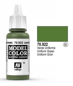 Farba akrylowa Model color 084 USA Uniform green 17ml, Vallejo 70922