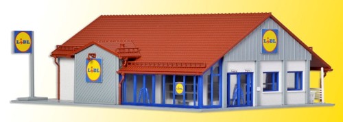 Supermarket LIDL, skala H0, Vollmer 43662