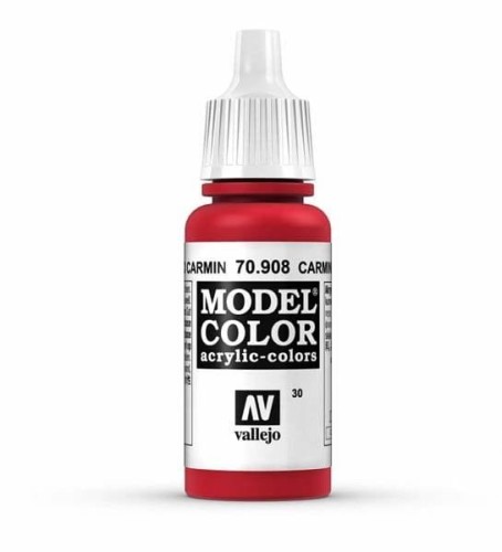 Farba akrylowa Model color 030 Carmine Red 17ml, Vallejo 70908