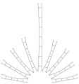 5 x odcinek sieci trakcyjnej 5 x 172.5 mm, H0, Viessmann 4132