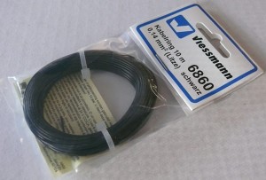 10 m przewodu 0,14 mm2, czarny, Viessmann 6860