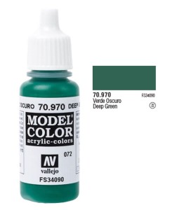 Farba akrylowa Model color 072 Deep Green 17ml, Vallejo 70970