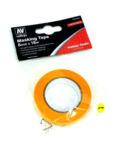 Taśma maskująca 6 mm - 18 mb (2 szt.), Vallejo T07005