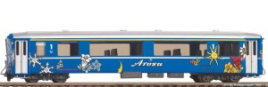 Wagon salonka As 1256 Arosa Express RhB, skala H0m, BEMO 3268146