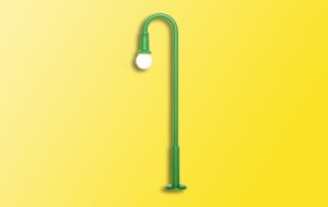 Lampa uliczna zielona, żarówka, skala H0, Viessmann 6152