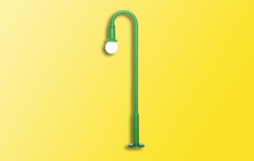 Lampa uliczna zielona, żarówka, skala H0, Viessmann 6152