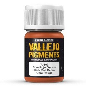 Pigment - Dark Red Ochre - 30 ml, Vallejo 73107