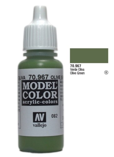 Farba akrylowa - Model color 082 Olive Green 17ml, Vallejo 70967