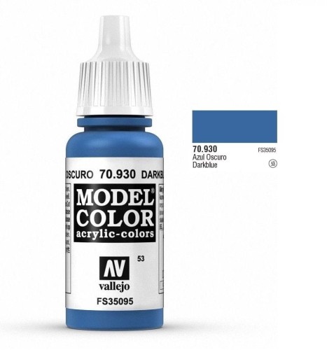 Farba akrylowa - Model color (053) Dark Blue, 17ml, Vallejo 70930